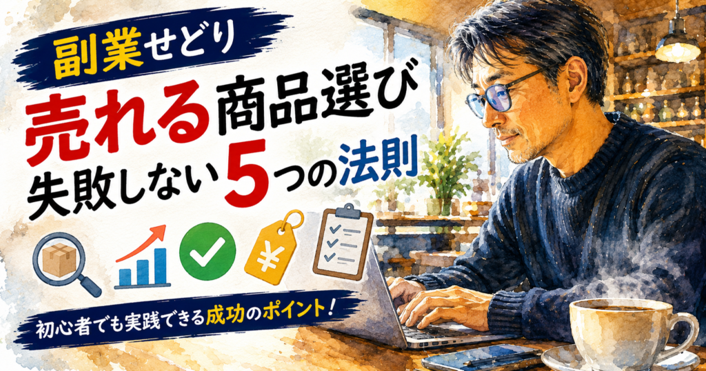 副業せどり 売れる商品選び失敗しない5つの法則