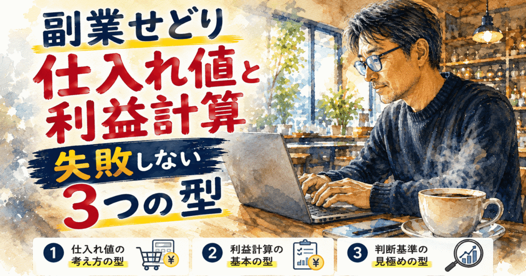 副業せどり仕入れ値と利益計算失敗しない3つの型